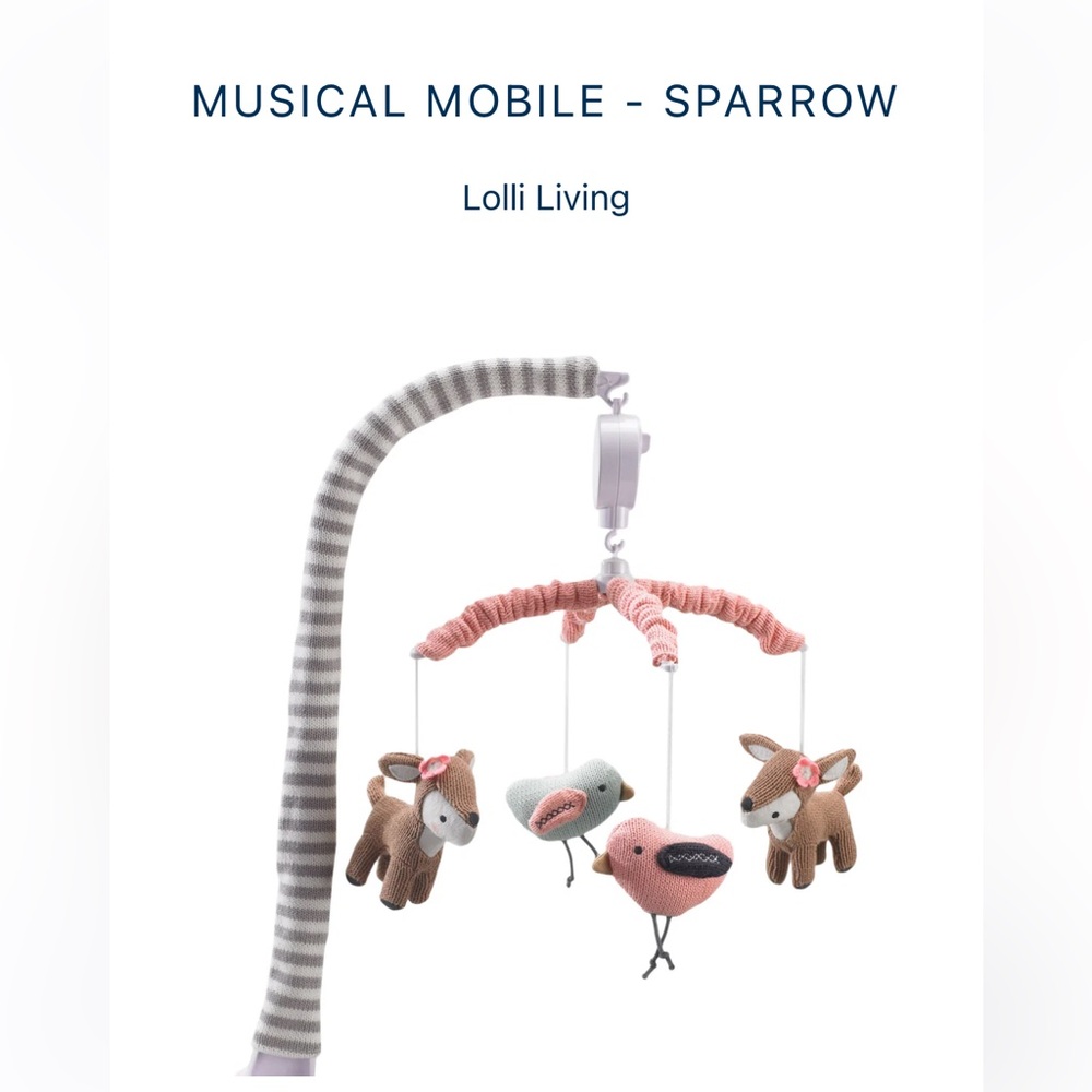 Lolli Living Musical Mobile - Sparrow (batteries are not included)